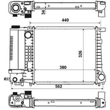 Su Radyatoru Brazıng mt 380X328X32 mm Bmw 3 Serısı E30 M40 [1719300]