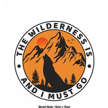 F17 Ajans The Wilderness Is Ütü ile Yapışan Tekstil Dtf Baskı