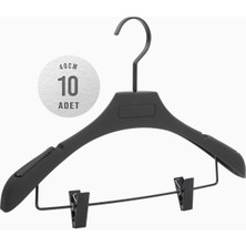 10'lu ICS 40cm Soft Touch Kaplamalı BM Plastik Askı