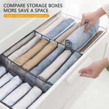 Shanhua Shop Gri 11 Izgara Stili Kot Bölmesi Saklama Kutusu Dolap Elbise Çekmecesi Örgü Ayırma Kutusu Istifleme Pantolon Çekmece Bölücü Yıkanabilir Ev Organizatör (Yurt Dışından)