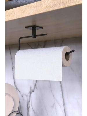 Karteya Yapışkanlı Rulo Havluluk Peçetelik Wc Kağıtlık Banyo Mutfak Pratik 2'li Set