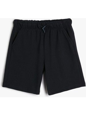 Koton Basic Şort Beli Bağlamalı Cepli