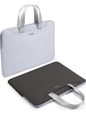 Tomtoc Light A21 13.5 - 14.4 inç Çift Renk Sis Mavisi/Füme Laptop Notebook Çantası - A21D3B1