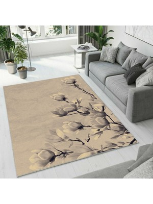 Colorix Carpet Dijital Baskı Dekoratif Kaymaz Taban Yıkanabilir Halı NO:1007