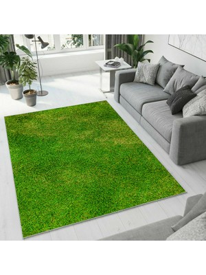 Colorix Carpet Dijital Baskı Dekoratif Kaymaz Taban Yıkanabilir Halı NO:1033