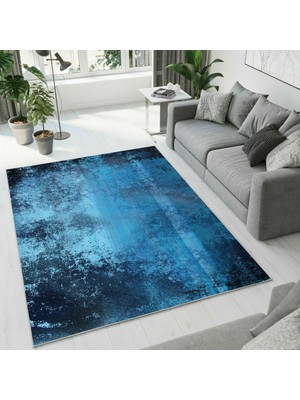 Colorix Carpet Dijital Baskı Dekoratif Kaymaz Taban Yıkanabilir Halı NO:1042