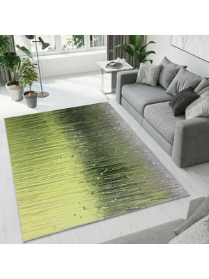Colorix Carpet Dijital Baskı Dekoratif Kaymaz Taban Yıkanabilir Halı NO:1407