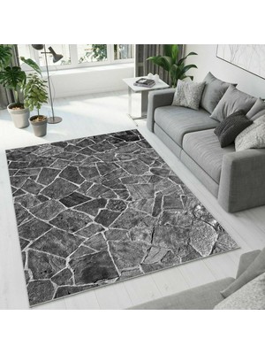 Colorix Carpet Dijital Baskı Dekoratif Kaymaz Taban Yıkanabilir Halı NO:1578