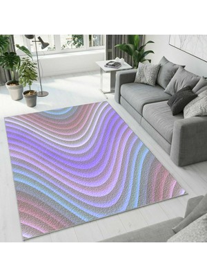 Colorix Carpet Dijital Baskı Dekoratif Kaymaz Taban Yıkanabilir Halı NO:1209