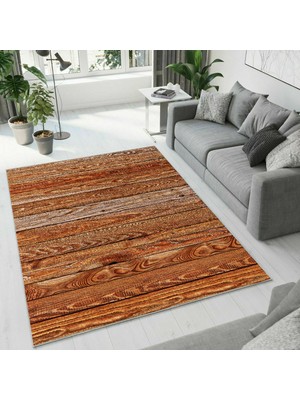 Colorix Carpet Dijital Baskı Dekoratif Kaymaz Taban Yıkanabilir Halı NO:1693