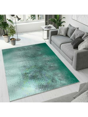 Colorix Carpet Dijital Baskı Dekoratif Kaymaz Taban Yıkanabilir Halı NO:1159