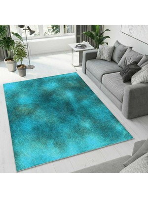 Colorix Carpet Dijital Baskı Dekoratif Kaymaz Taban Yıkanabilir Halı