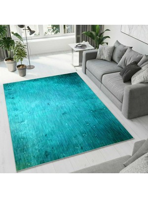 Colorix Carpet Dijital Baskı Dekoratif Kaymaz Taban Yıkanabilir Halı