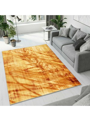 Colorix Carpet Dijital Baskı Dekoratif Kaymaz Taban Yıkanabilir Halı