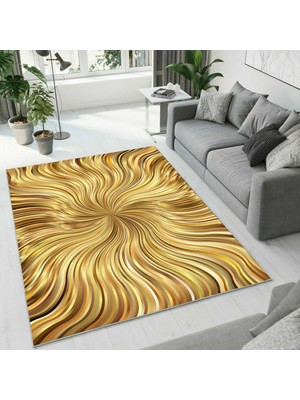 Colorix Carpet Dijital Baskı Dekoratif Kaymaz Taban Yıkanabilir Halı