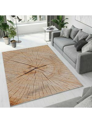Colorix Carpet Dijital Baskı Dekoratif Kaymaz Taban Yıkanabilir Halı