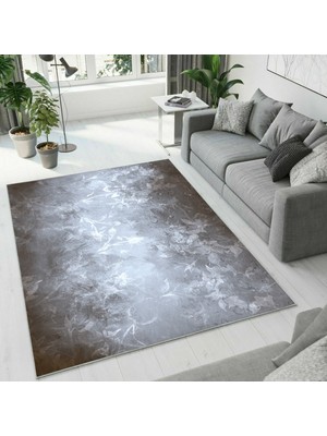 Colorix Carpet Dijital Baskı Dekoratif Kaymaz Taban Yıkanabilir Halı