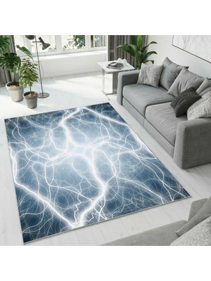 Colorix Carpet Dijital Baskı Dekoratif Kaymaz Taban Yıkanabilir Halı