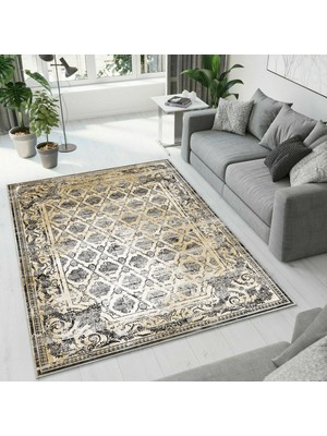 Colorix Carpet Dijital Baskı Dekoratif Kaymaz Taban Yıkanabilir Halı