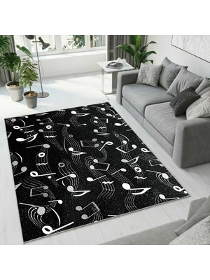 Colorix Carpet Dijital Baskı Dekoratif Kaymaz Taban Yıkanabilir Halı