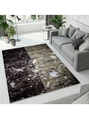 Colorix Carpet Dijital Baskı Dekoratif Kaymaz Taban Yıkanabilir Halı