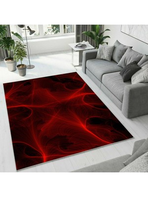 Colorix Carpet Dijital Baskı Dekoratif Kaymaz Taban Yıkanabilir Halı