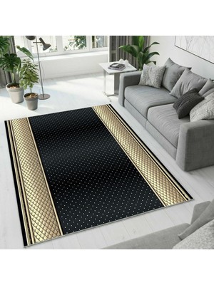 Colorix Carpet Dijital Baskı Dekoratif Kaymaz Taban Yıkanabilir Halı