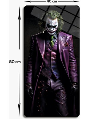 Decorita Cam Tablo | Modern Art Serisi | Dark Knight | 40CM x 80CM