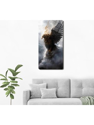 Decorita Cam Tablo | Modern Art Serisi | Eagle Spirit | 40CM x 80CM