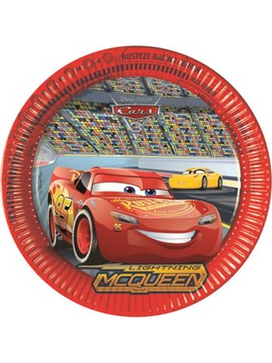 Balonevi Cars 3 8 Adet Kağıt Tabak 23 cm - Yubi Oyuncak