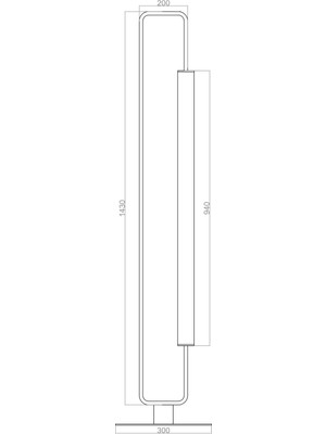 voxlamp lighting solutions LED Lambader Straal 150 cm