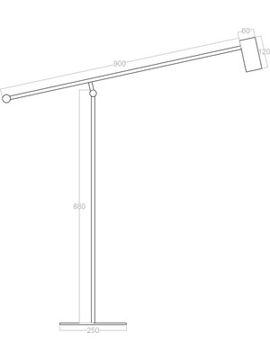 voxlamp lighting solutions LED Lambader Actress 150CM