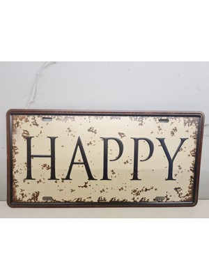 SS Design Kabartmalı Dekoratif Metal Plaka 15X30CM