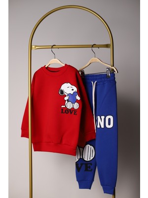 Lolipop Kids Store Peanuts Love Sırt Baskılı Eşofman Takımı