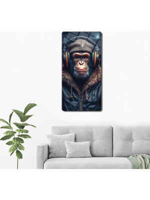 Decorita Cam Tablo | Modern Art Serisi | Angry Monkey | 40CM x 80CM