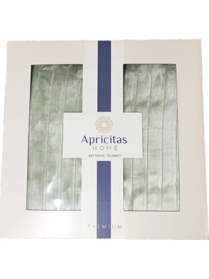 Apricitas Home Premium Battaniye Çift Kişilik 200X220 Adaçayı Yeşil