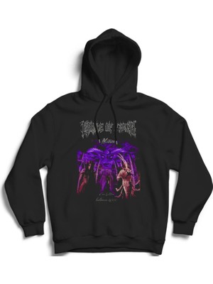 The Fame Cradle Of Filth, Dk-Purple, Rock Metal Müzik Grup Kapüşonlu Sweatshirt Hoodie