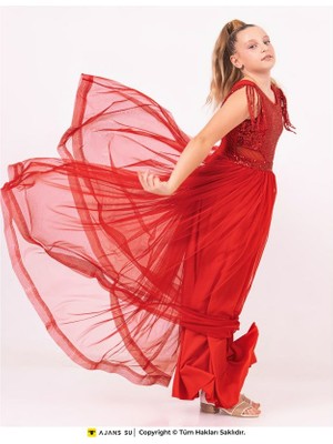 Ramon & Artos Abiye ve Mezuniyet Bel Detaylı Kız Elbise