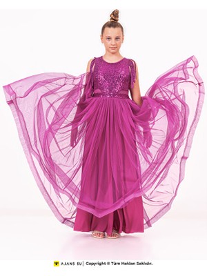 Ramon & Artos Abiye ve Mezuniyet Bel Detaylı Kız Elbise