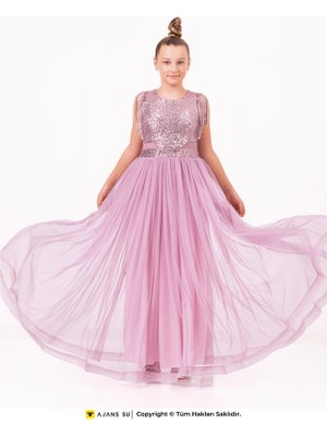 Ramon & Artos Abiye ve Mezuniyet Bel Detaylı Kız Elbise