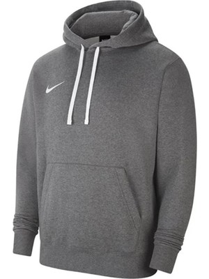 Nike M Nk Flc PARK20 Po Hoodie Erkek Gri Kapüşonlu Sweatshirt CW6894-071 Rahat Kesim