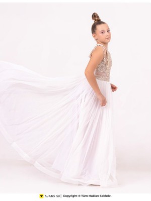 Ramon & Artos Abiye ve Mezuniyet Bel Detaylı Kız Elbise