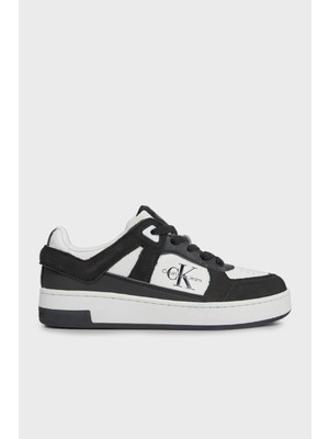 Calvin Klein Logolu Deri Sneaker Ayakkabı YW0YW013010GM Bayan Ayakkabı YW0YW01301 0gm