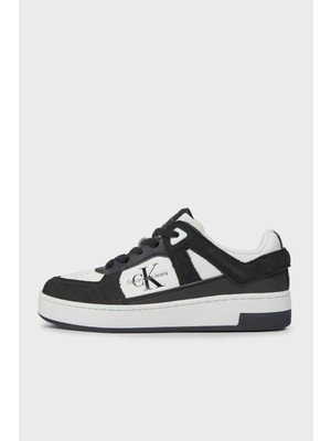 Calvin Klein Logolu Deri Sneaker Ayakkabı YW0YW013010GM Bayan Ayakkabı YW0YW01301 0gm