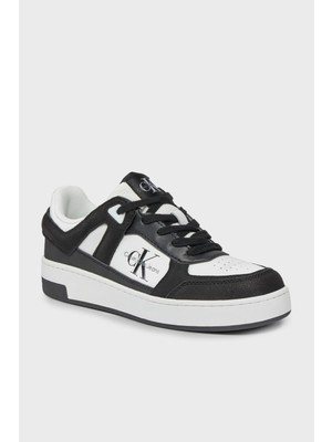 Calvin Klein Logolu Deri Sneaker Ayakkabı YW0YW013010GM Bayan Ayakkabı YW0YW01301 0gm