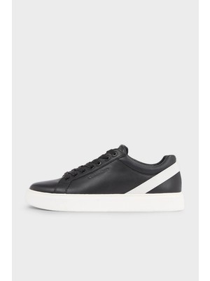 Calvin Klein Logolu Deri Sneaker Ayakkabı HM0HM012920GM Erkek Ayakkabı HM0HM01292 0gm