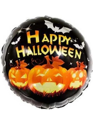 Kidspartim Happy Halloween Folyo Balon Bal Kabağı 18 Inç