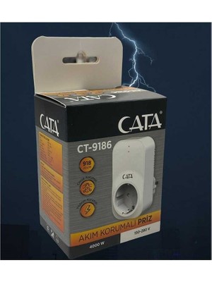Cata CT-9186 4000W 918 Joule Akım Korumalı Priz