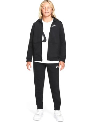 Nike Sportswear Club Çocuk Siyah Günlük Stil Sweatshirt DD1698-010