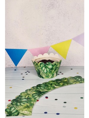 Pekshop Safari Konsepti Cupcake Sargısı 10'lu Safari Konsept Doğum Günü